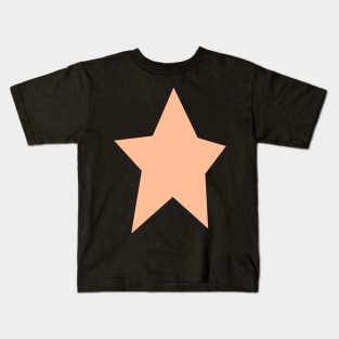 Star 5 Peach Fuzz Pantone Color of the Year 2024 Kids T-Shirt